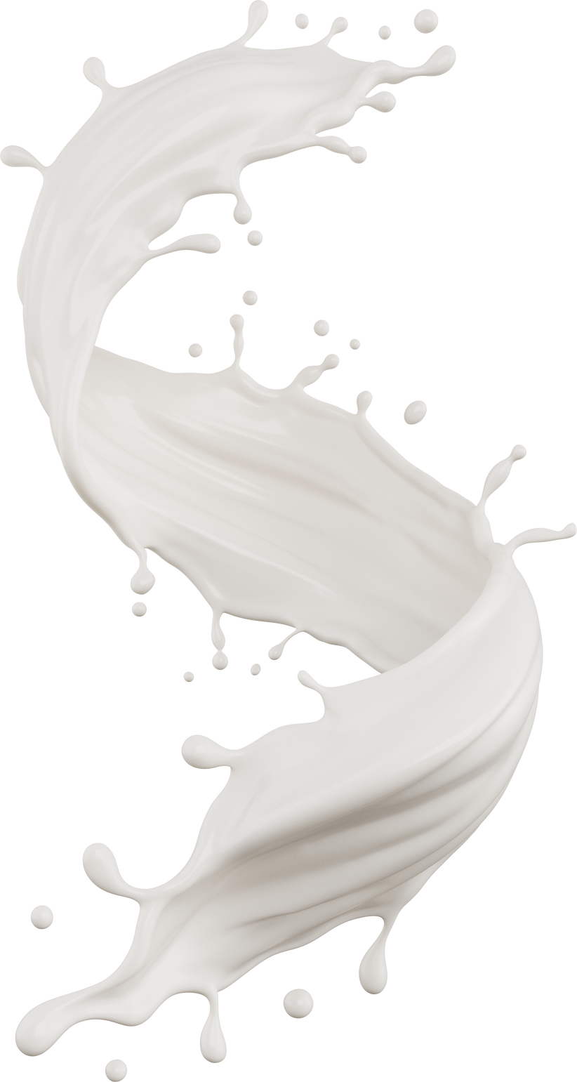 White milk splash.